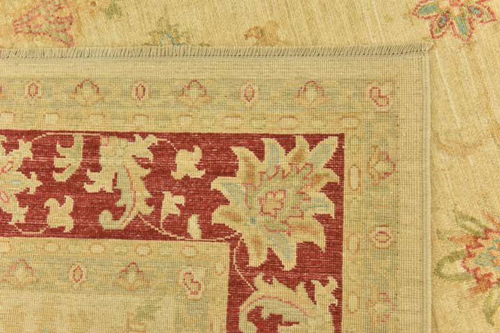 7' x 9' 5 Hand Knotted Peshawar Ziegler Rug