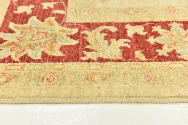 7' x 9' 5 Hand Knotted Peshawar Ziegler Rug