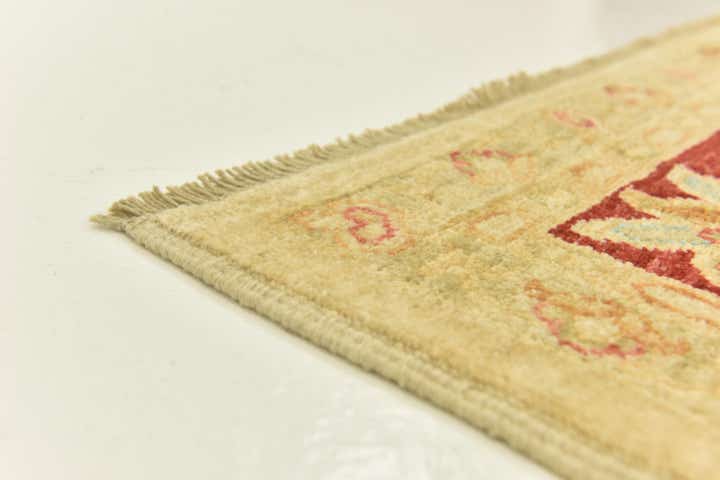 7' x 9' 5 Hand Knotted Peshawar Ziegler Rug