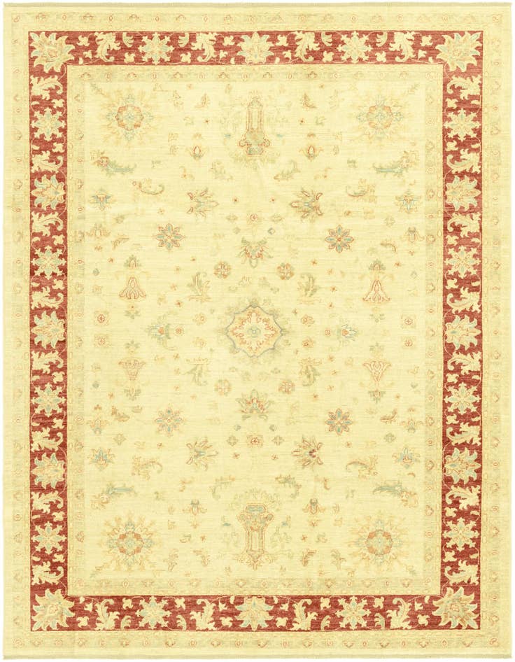 Detail image of 7' x 9' 5 Hand Knotted Peshawar Ziegler Rug