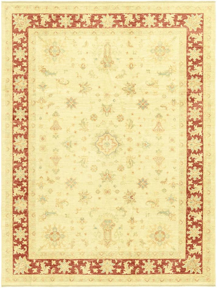 Detail image of 7' x 9' 5 Hand Knotted Peshawar Ziegler Rug