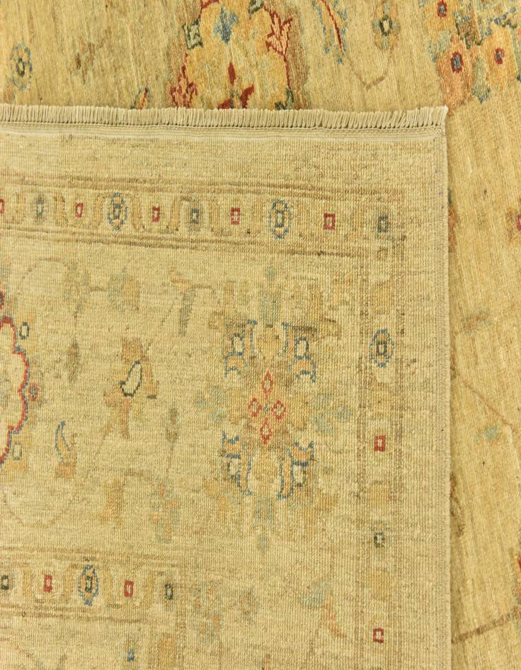 Detail image of 6' 4 x 9' 7  Hand Knotted Peshawar Ziegler Rug