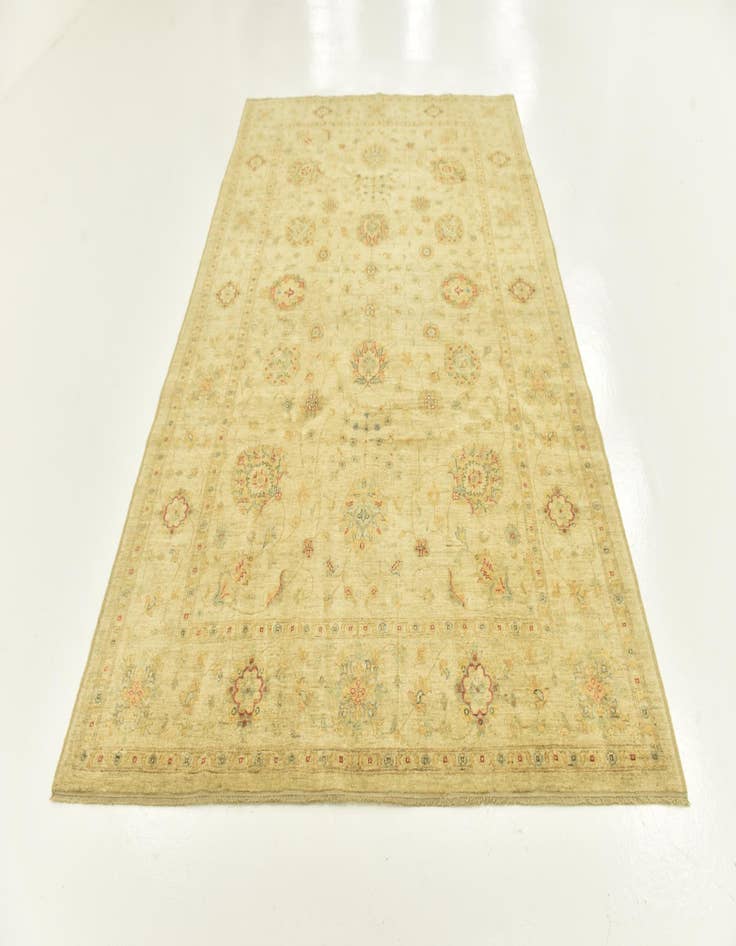 Detail image of 6' 4 x 9' 7  Hand Knotted Peshawar Ziegler Rug