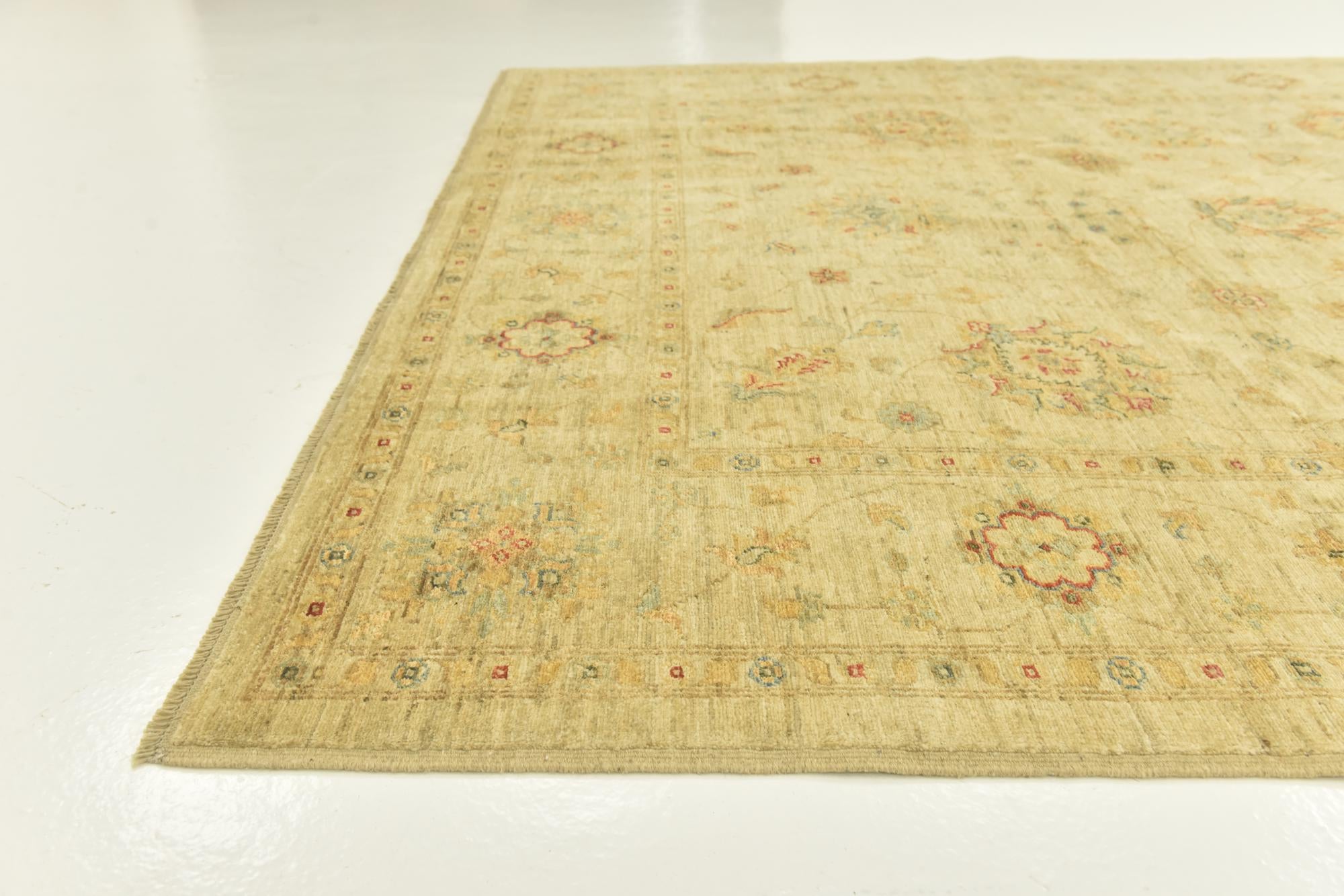 6' 4 x 9' 7 Hand Knotted Peshawar Ziegler Rug