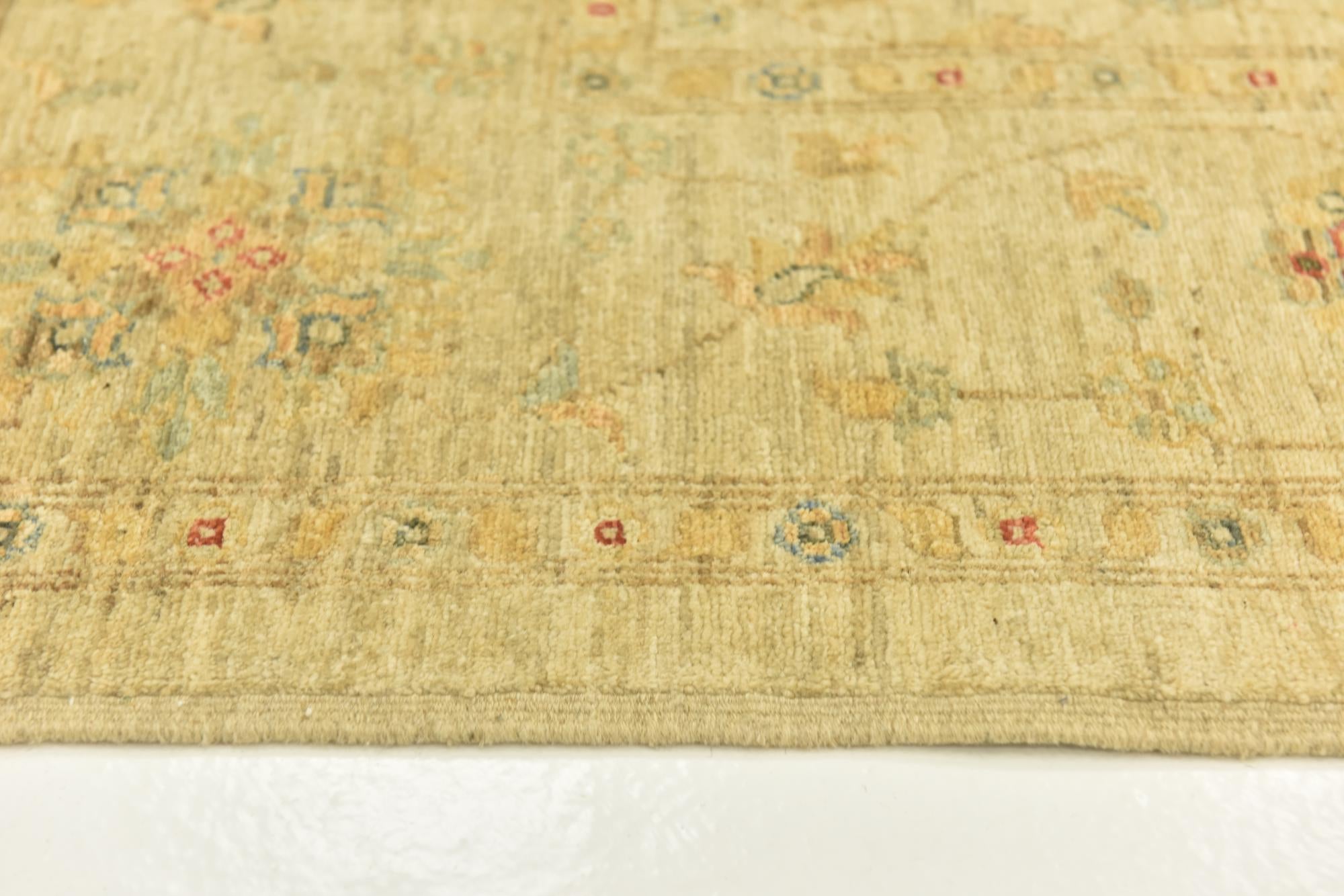 6' 4 x 9' 7 Hand Knotted Peshawar Ziegler Rug