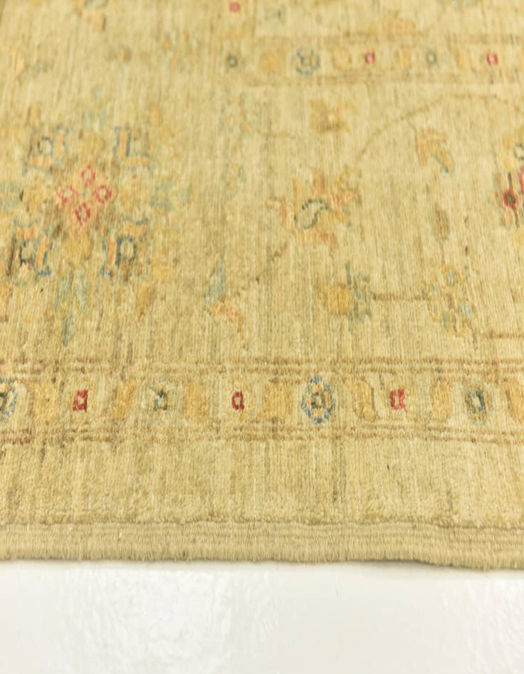 Detail image of 6' 4 x 9' 7  Hand Knotted Peshawar Ziegler Rug