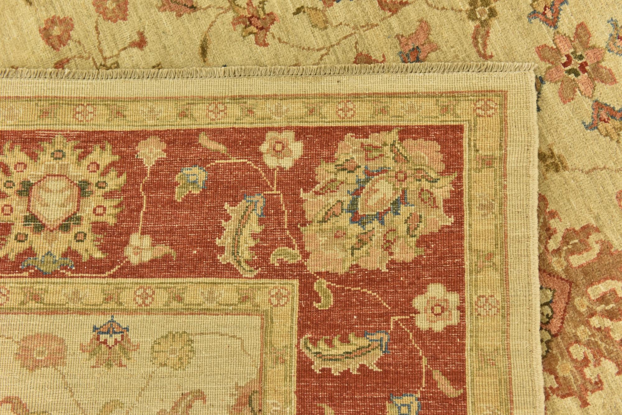 6' 9 x 9' 8 Hand Knotted Peshawar Ziegler Rug