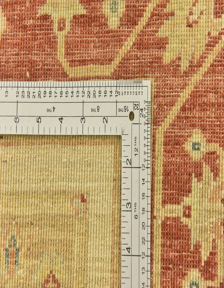 Detail image of 6' 10 x 9' 4  Hand Knotted Peshawar Ziegler Rug
