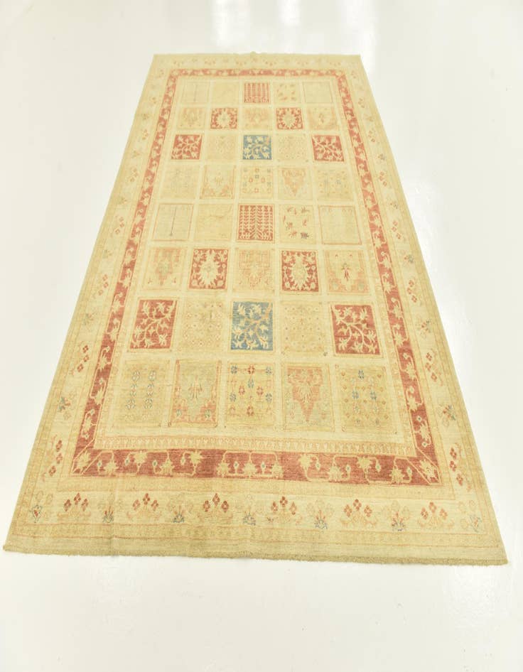 Detail image of 6' 10 x 9' 4  Hand Knotted Peshawar Ziegler Rug