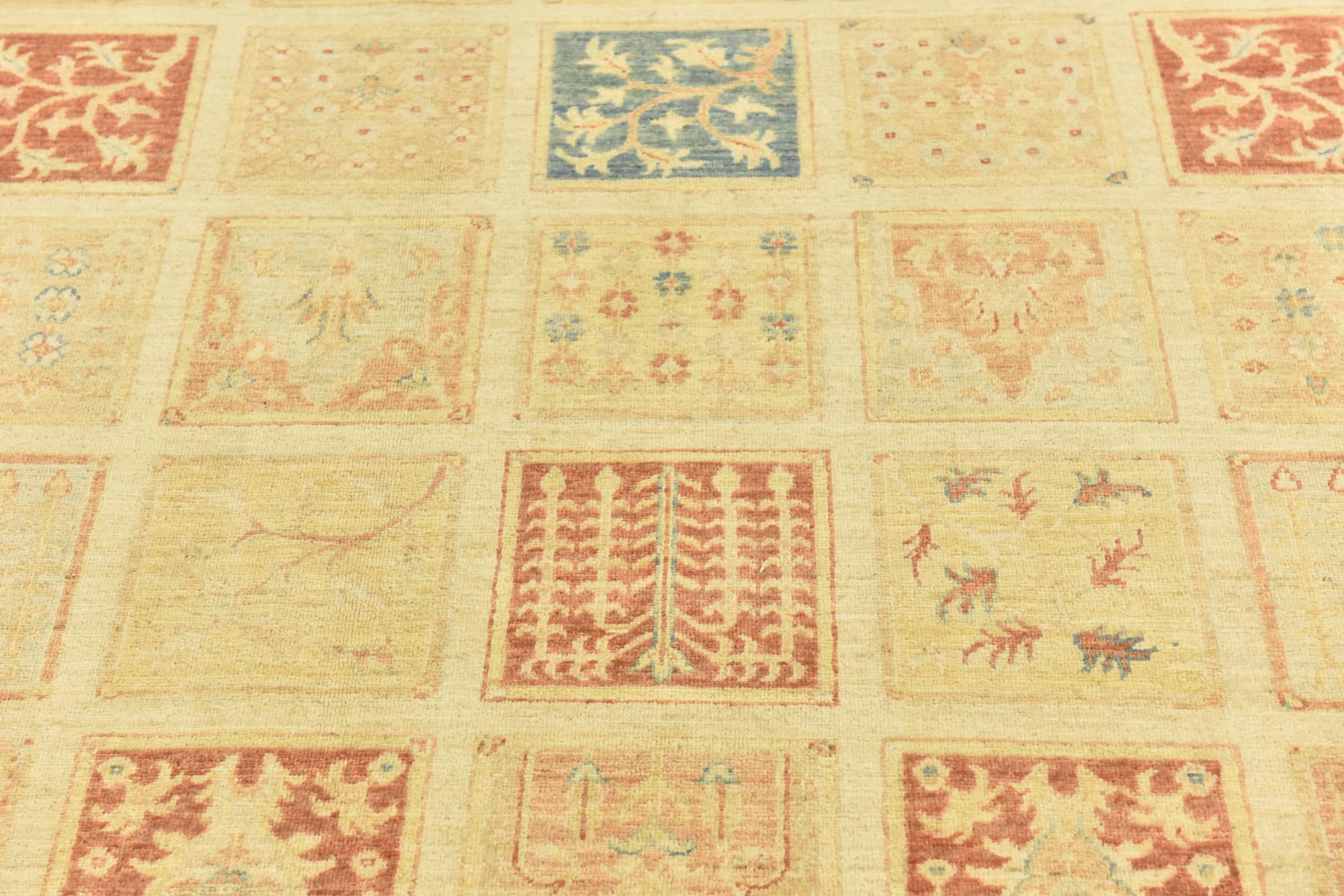 6' 10 x 9' 4 Hand Knotted Peshawar Ziegler Rug