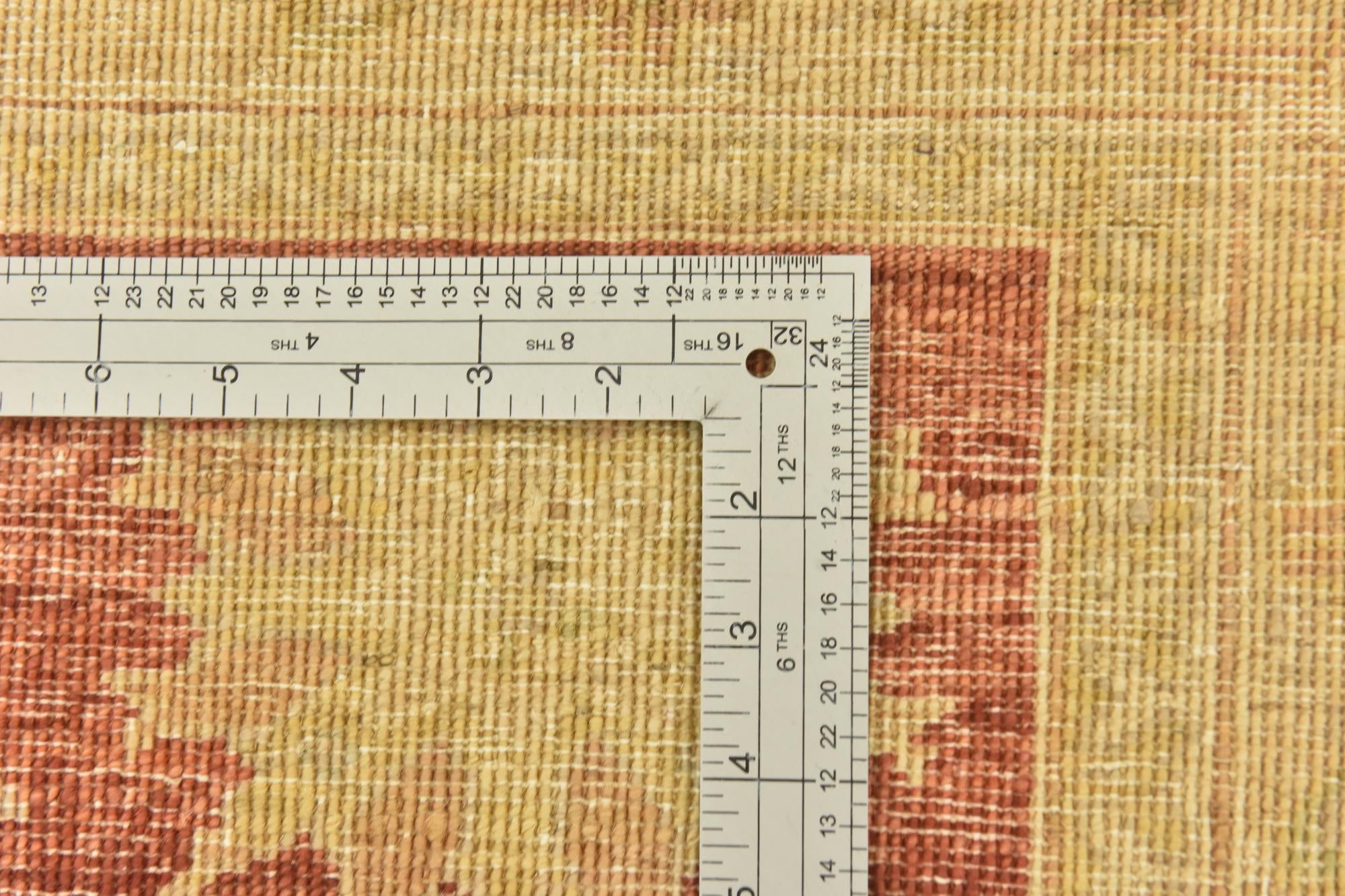 6' 8 x 9' 8 Hand Knotted Peshawar Ziegler Rug