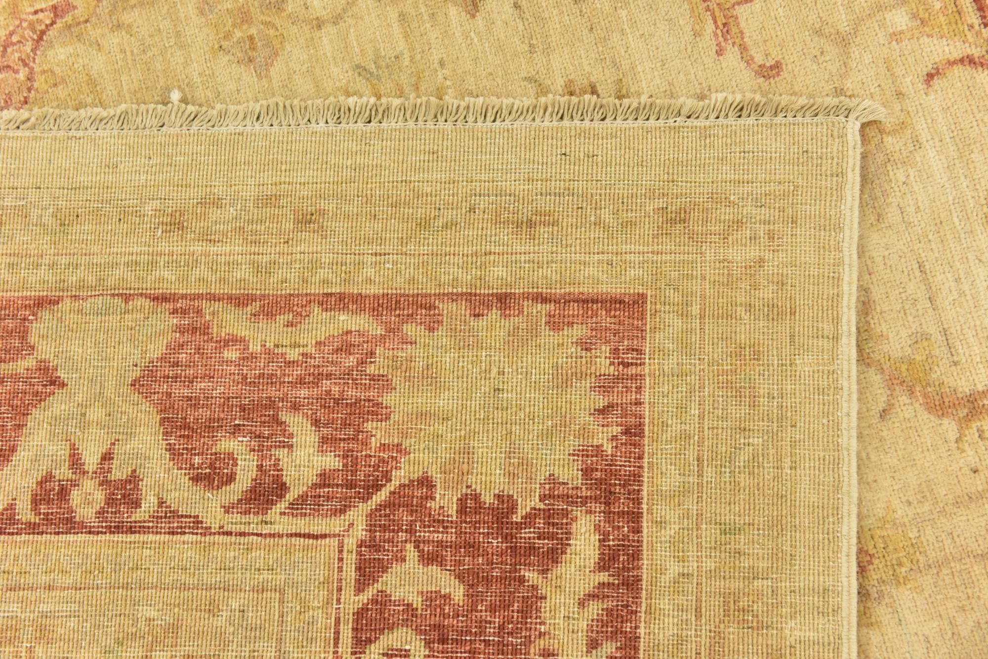 6' 8 x 9' 8 Hand Knotted Peshawar Ziegler Rug