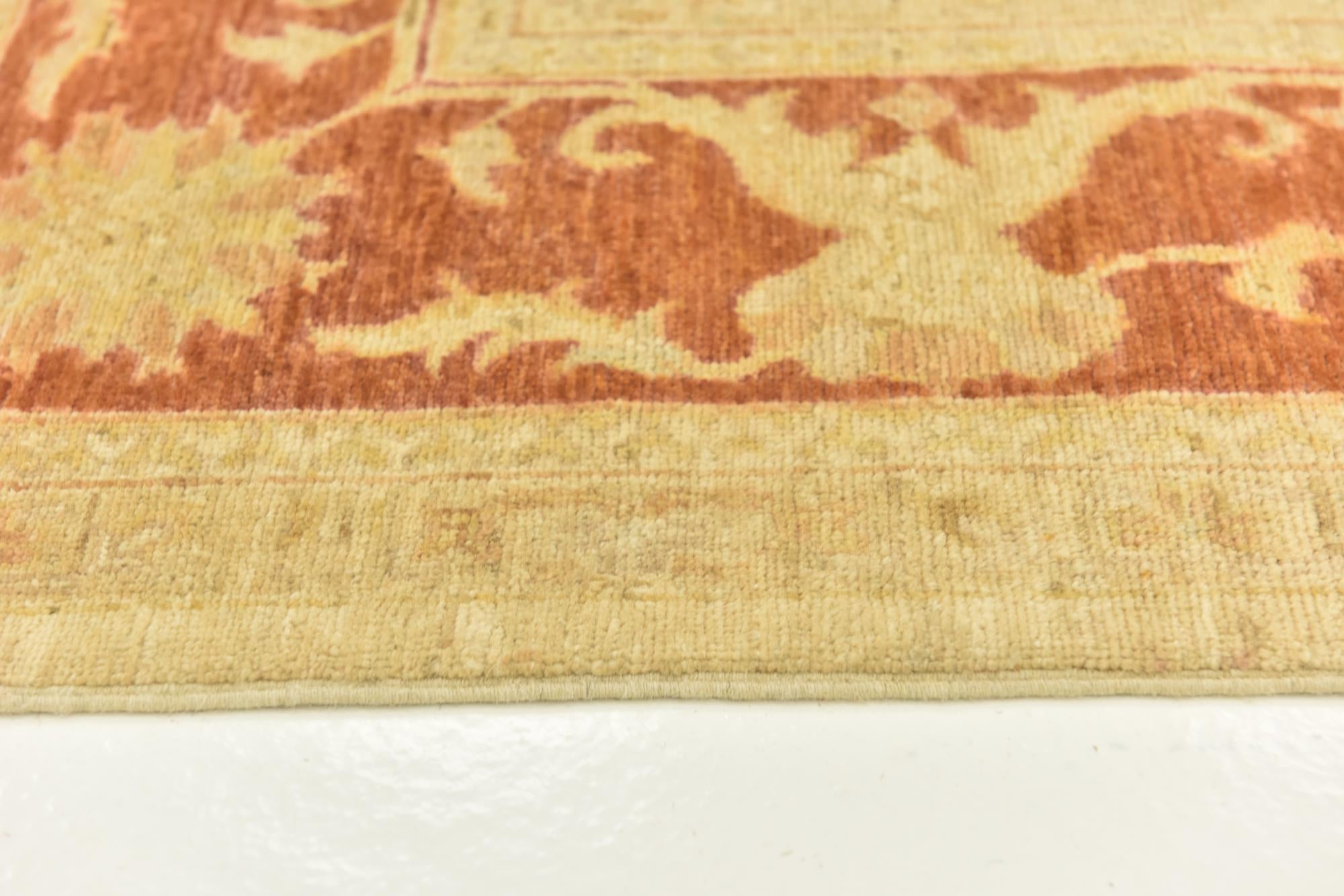 6' 8 x 9' 8 Hand Knotted Peshawar Ziegler Rug