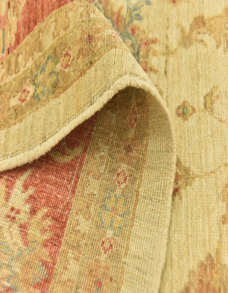 Detail image of 6' 10 x 9' 10  Hand Knotted Peshawar Ziegler Rug