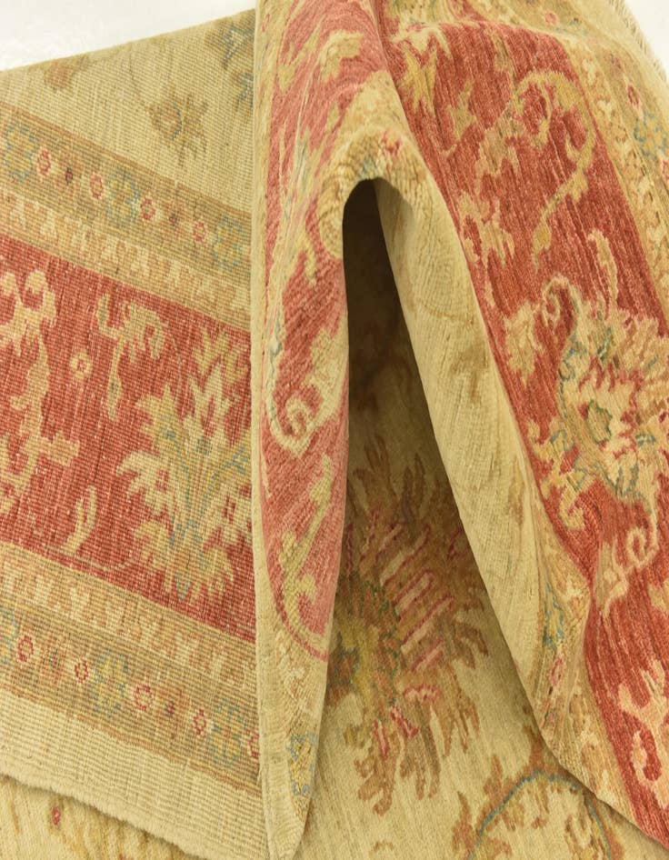 Detail image of 6' 10 x 9' 10  Hand Knotted Peshawar Ziegler Rug