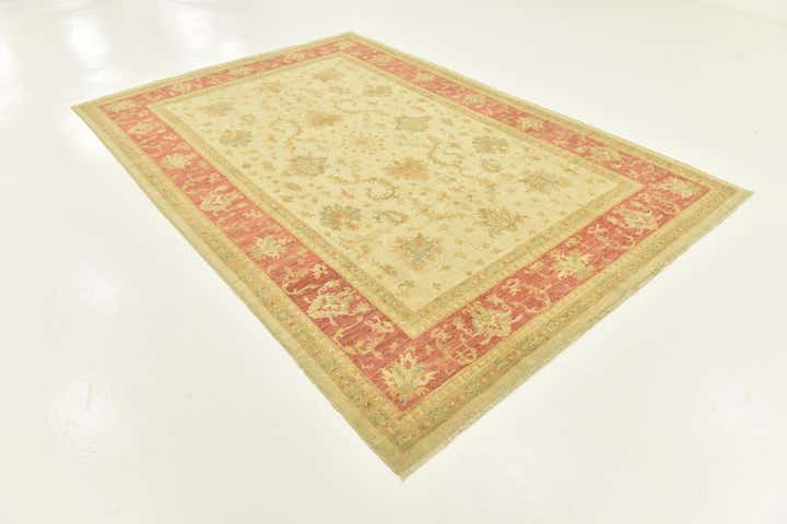 6' 10 x 9' 10 Hand Knotted Peshawar Ziegler Rug