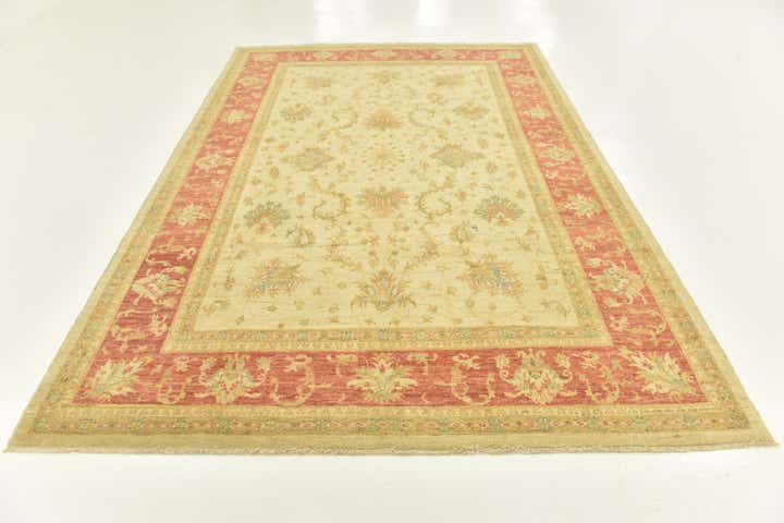 6' 10 x 9' 10 Hand Knotted Peshawar Ziegler Rug