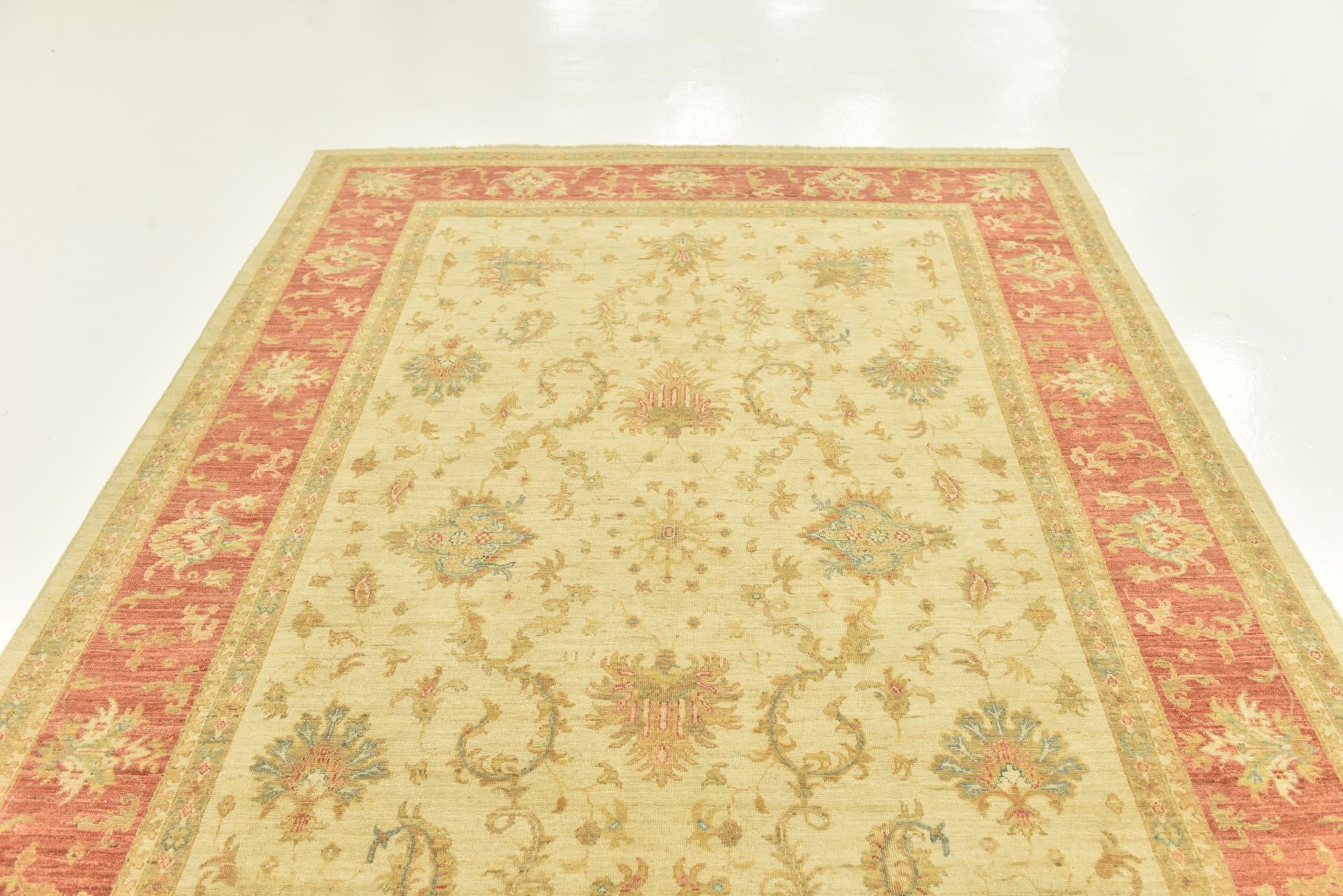6' 10 x 9' 10 Hand Knotted Peshawar Ziegler Rug