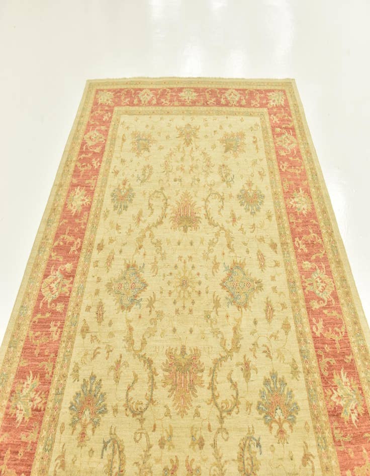 Detail image of 6' 10 x 9' 10  Hand Knotted Peshawar Ziegler Rug