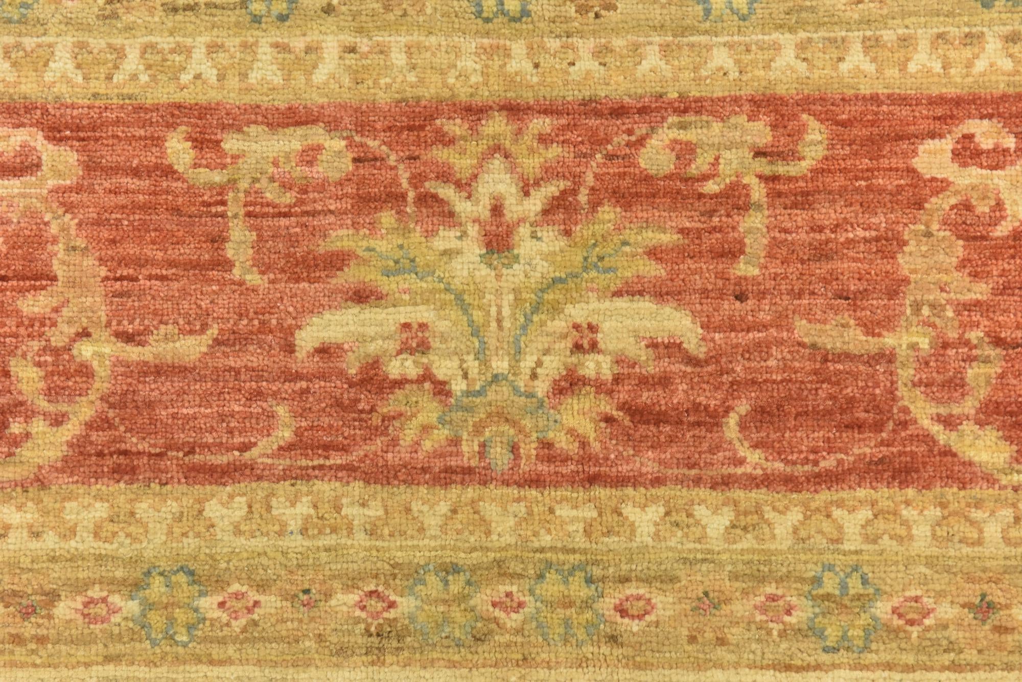6' 10 x 9' 10 Hand Knotted Peshawar Ziegler Rug