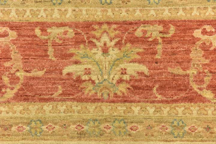 6' 10 x 9' 10 Hand Knotted Peshawar Ziegler Rug