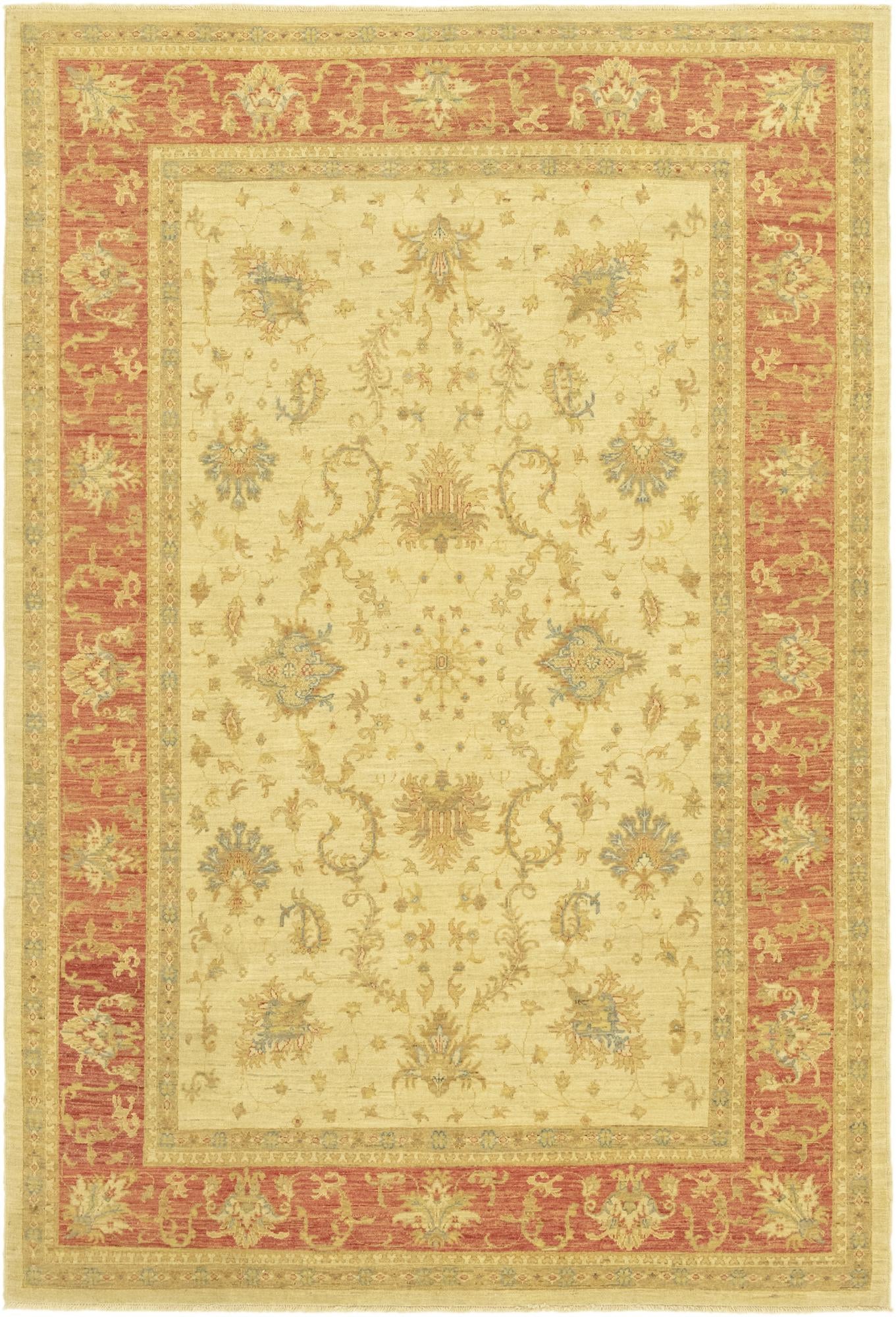 6' 10 x 9' 10 Hand Knotted Peshawar Ziegler Rug