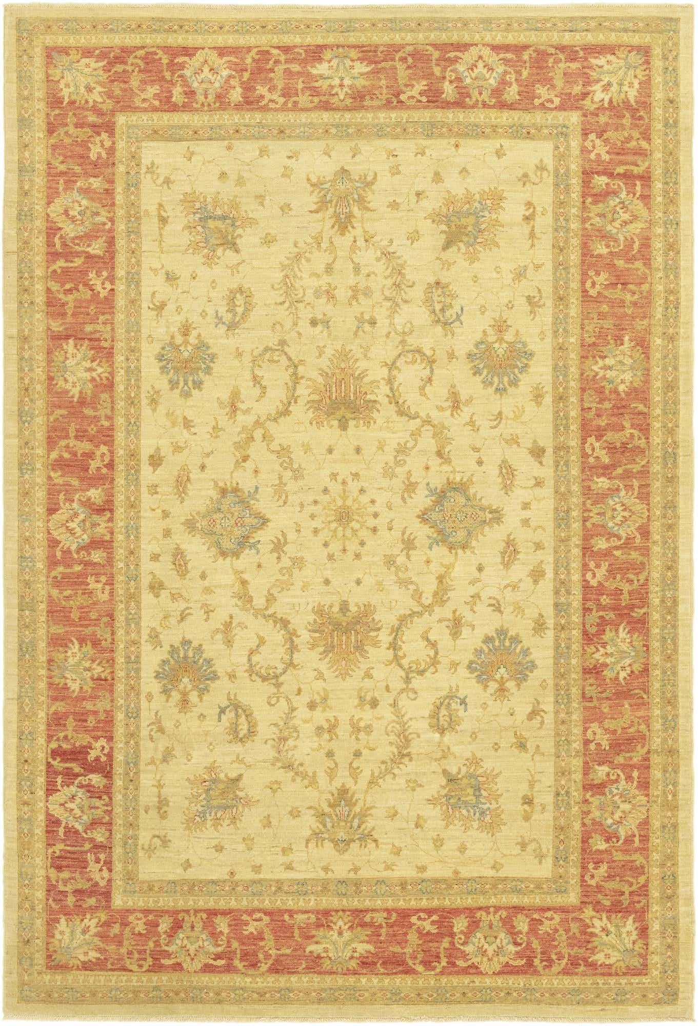 6' 10 x 9' 10 Hand Knotted Peshawar Ziegler Rug