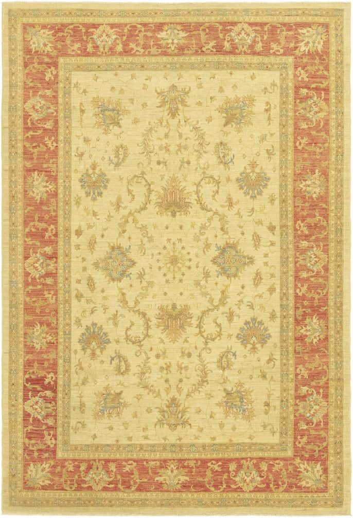 6' 10 x 9' 10 Hand Knotted Peshawar Ziegler Rug