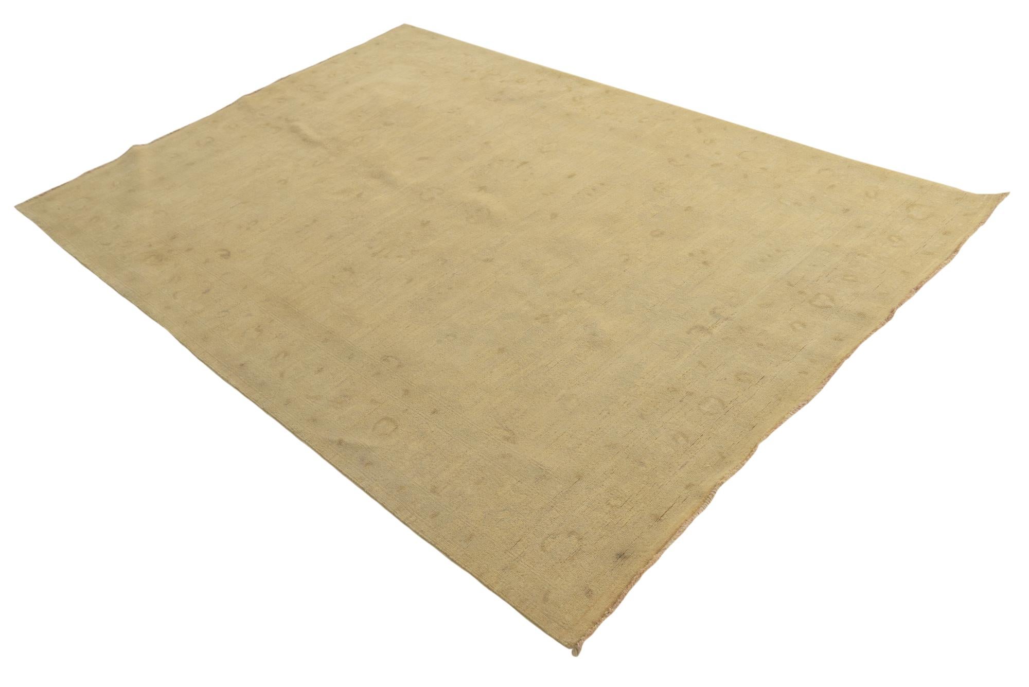 5' 7 x 8' 1 Hand Knotted Peshawar Ziegler Rug