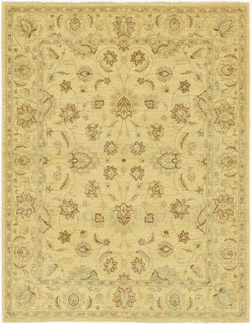 6' 1 x 7' 10 Hand Knotted Peshawar Ziegler Rug