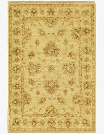 2' 8 x 4' Hand Knotted Peshawar Ziegler Rug