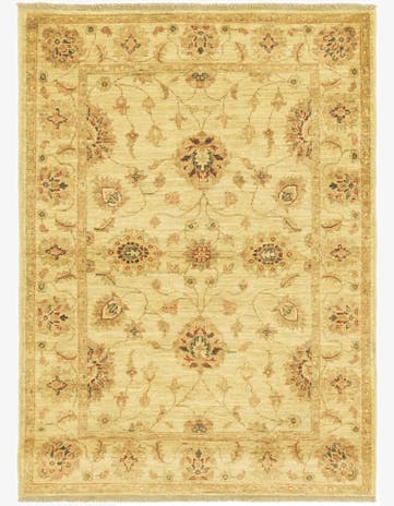 3' 5 x 4' 9 Hand Knotted Peshawar Ziegler Rug