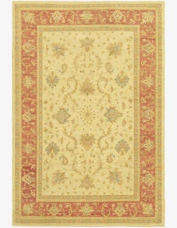 6' 10 x 9' 10 Hand Knotted Peshawar Ziegler Rug