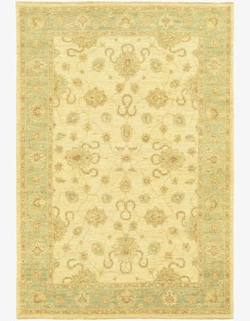 5' 8 x 8' 2 Hand Knotted Peshawar Ziegler Rug