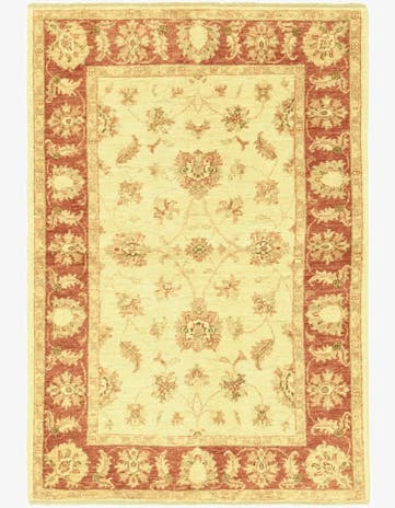 3' 4 x 5' Hand Knotted Peshawar Ziegler Rug