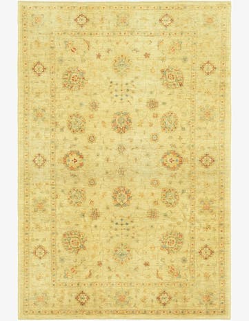 6' 4 x 9' 7 Hand Knotted Peshawar Ziegler Rug