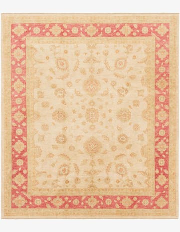 8' 5 x 9' 9 Hand Knotted Peshawar Ziegler Rug