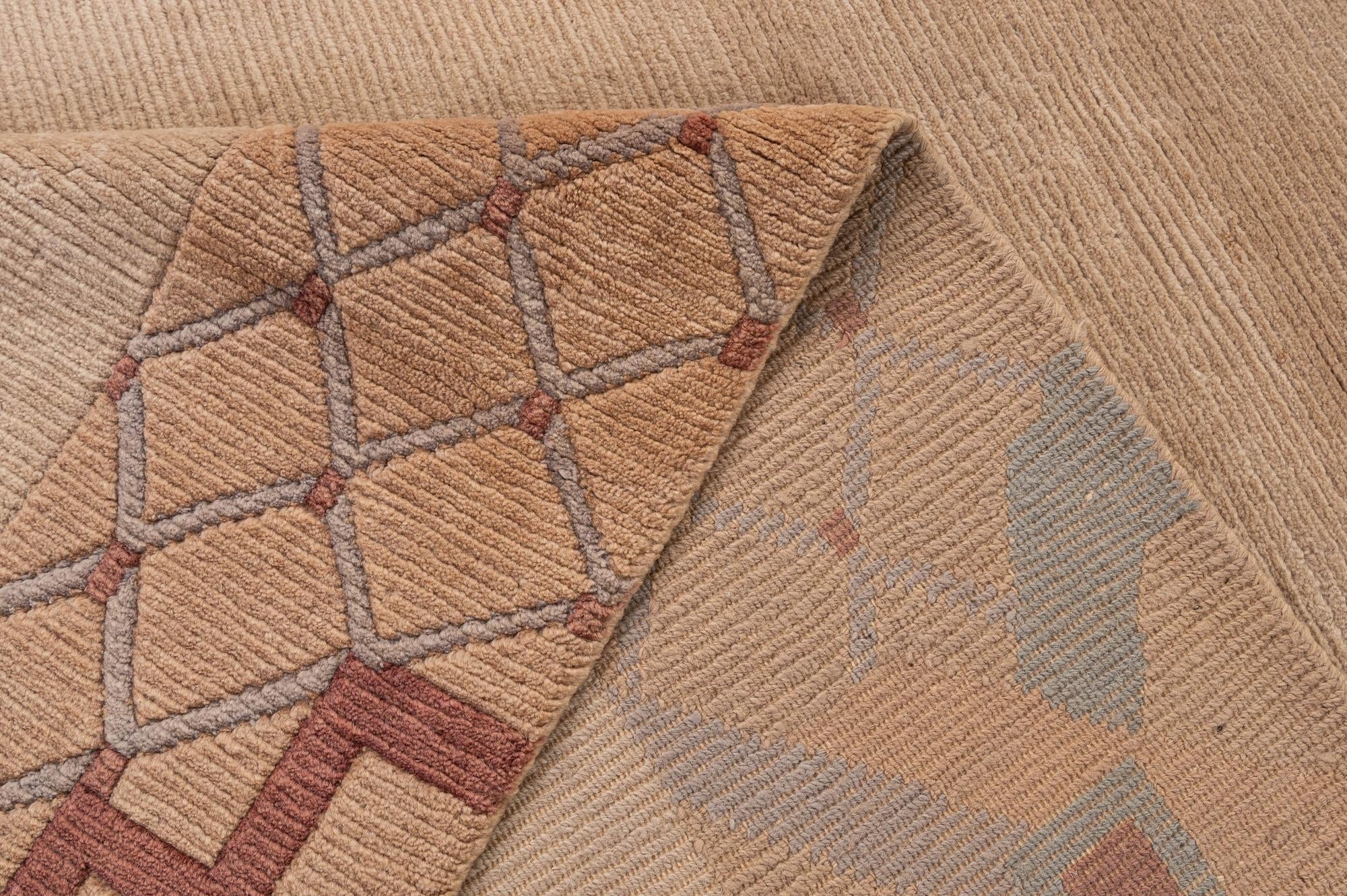 8' 3 x 11' 5 Hand Knotted Tibet Wool Rug