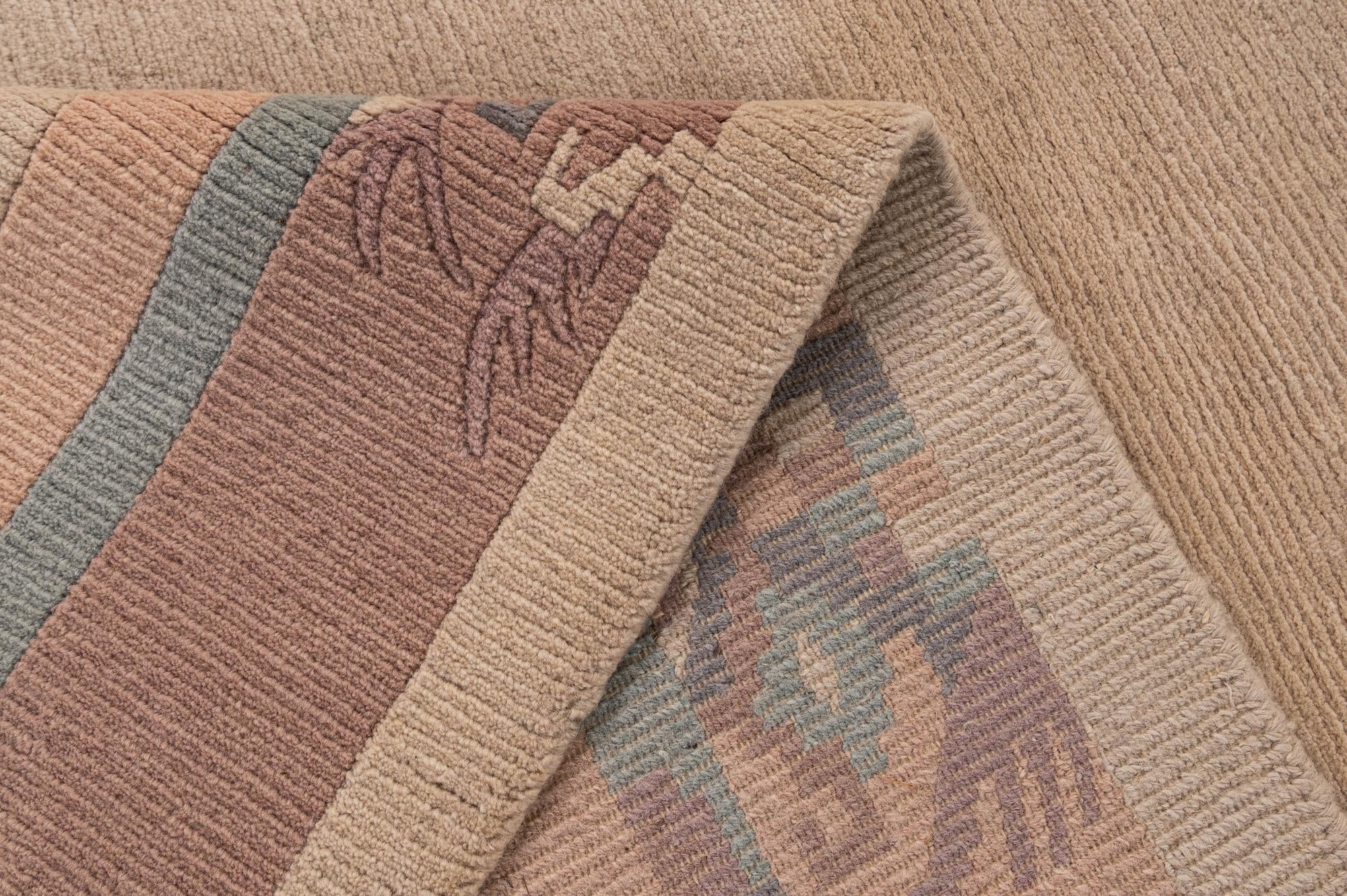 8' 5 x 11' 8 Hand Knotted Tibet Wool Rug