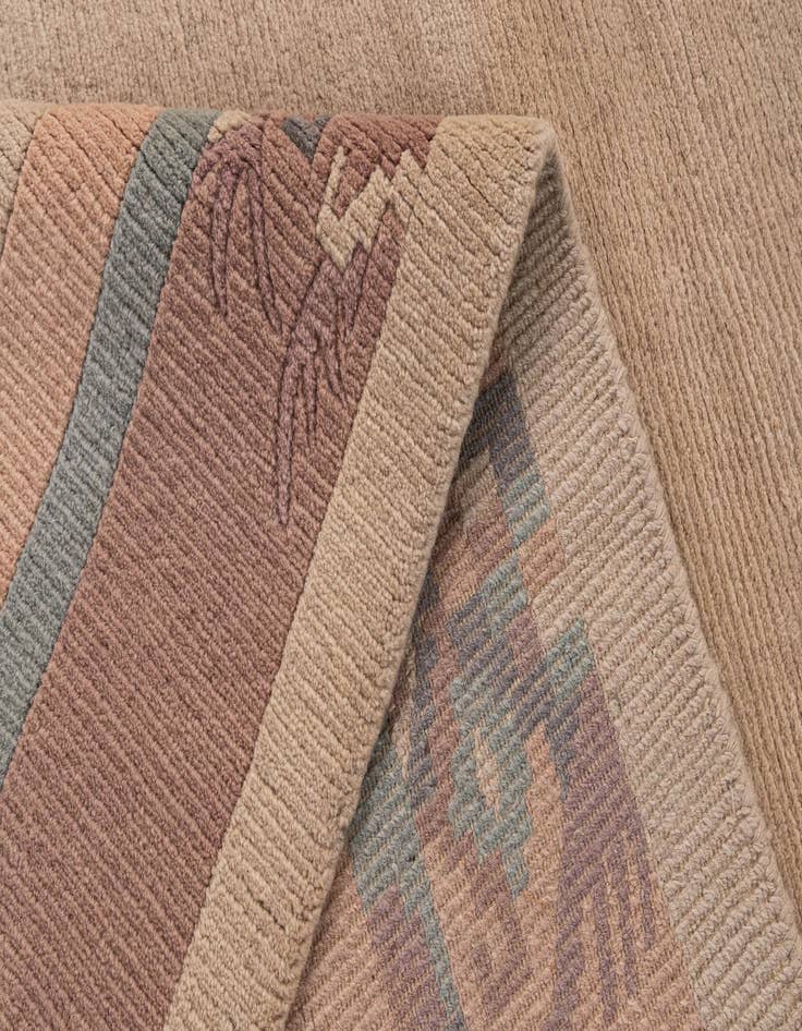 Detail image of 8' 5 x 11' 8  Hand Knotted Tibet Wool Rug