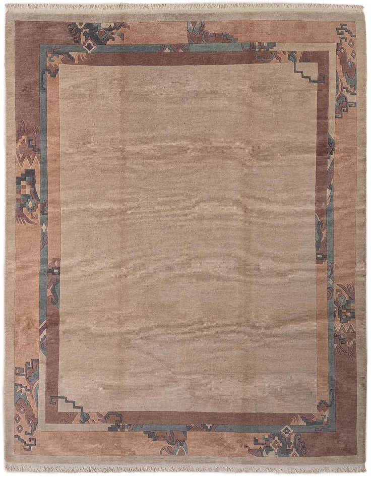 Detail image of 8' 5 x 11' 8 Hand Knotted Tibet Wool Rug