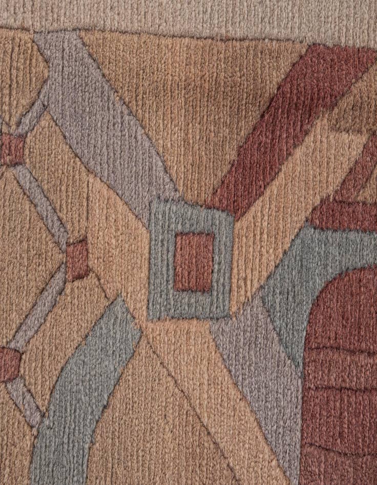 Detail image of 8' 2 x 11' 6  Hand Knotted Tibet Wool Rug