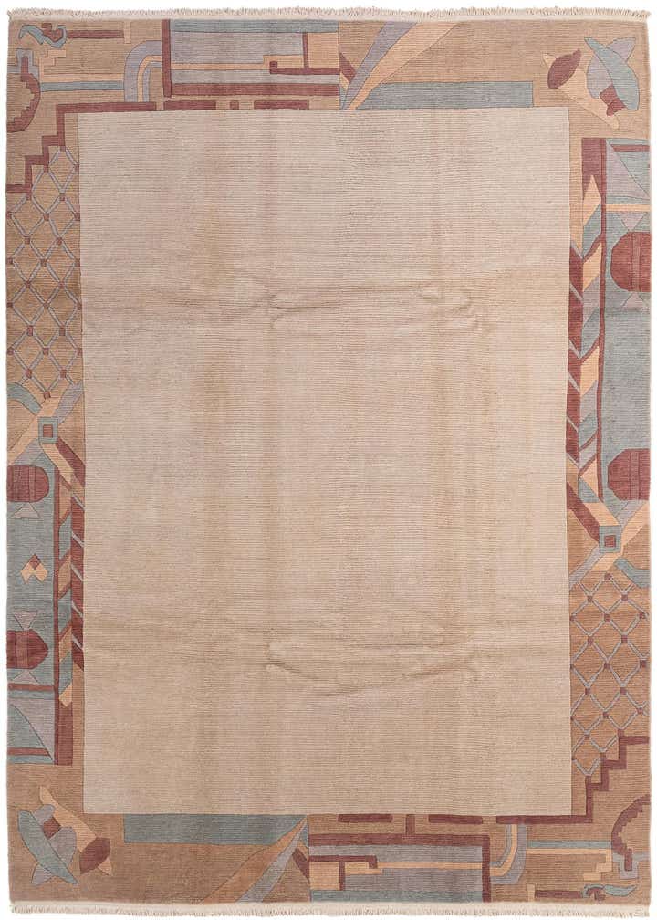 8' 2 x 11' 6 Hand Knotted Tibet Wool Rug
