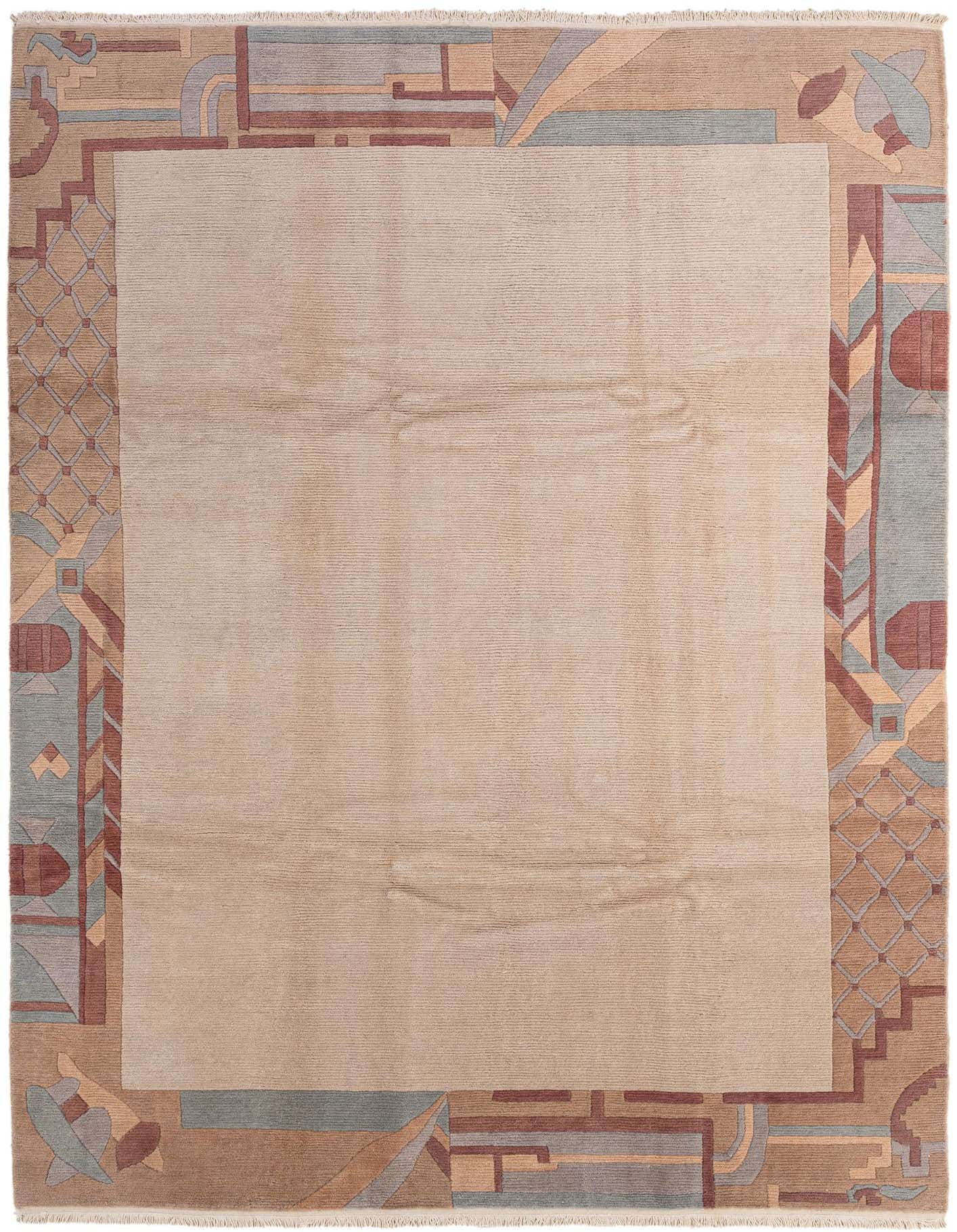 8' 2 x 11' 6 Hand Knotted Tibet Wool Rug