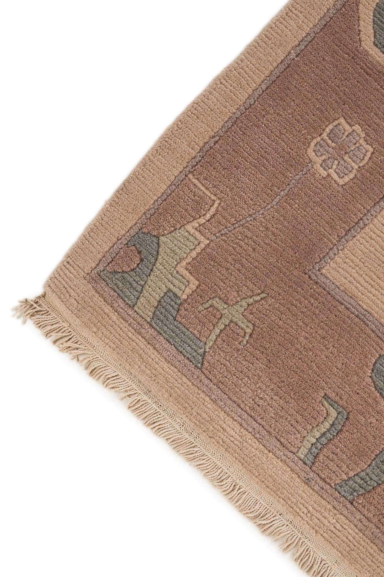 8' 6 x 11' 8 Hand Knotted Tibet Wool Rug
