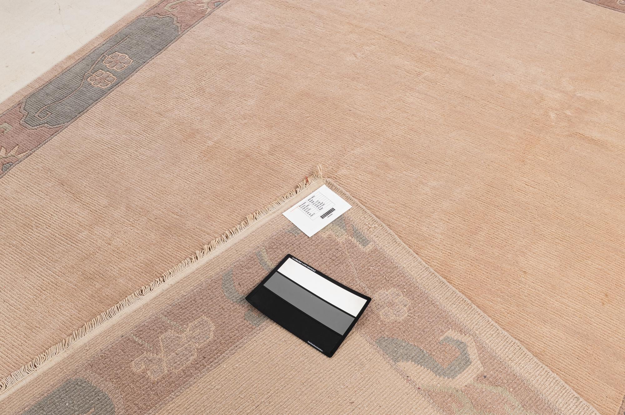 8' 6 x 11' 8 Hand Knotted Tibet Wool Rug