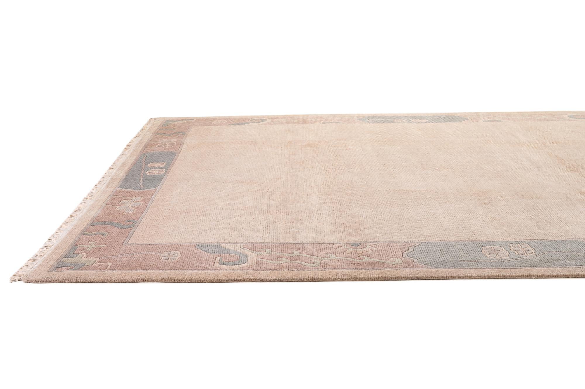 8' 6 x 11' 8 Hand Knotted Tibet Wool Rug