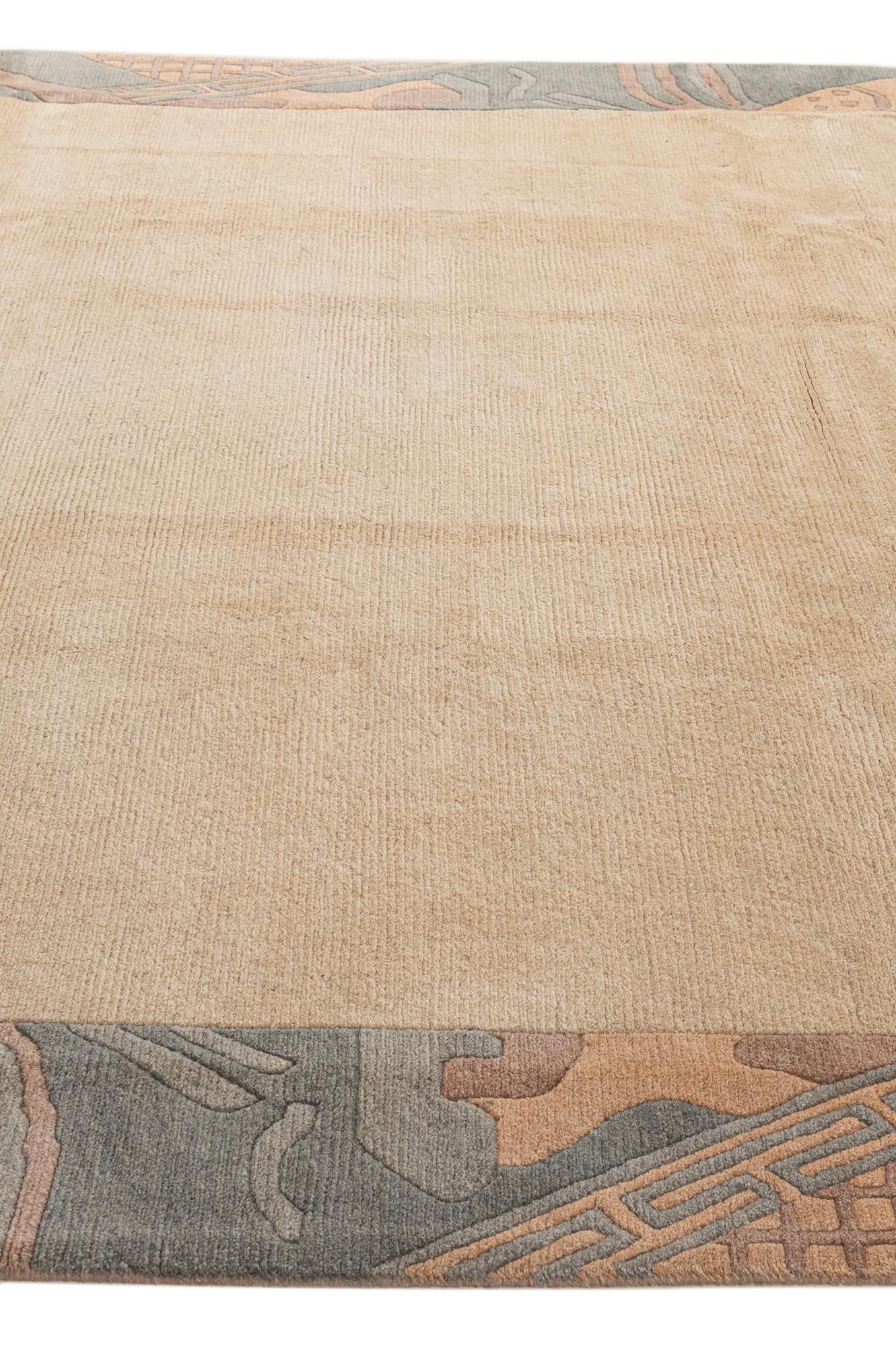 8' 4 x 11' 5 Hand Knotted Tibet Wool Rug