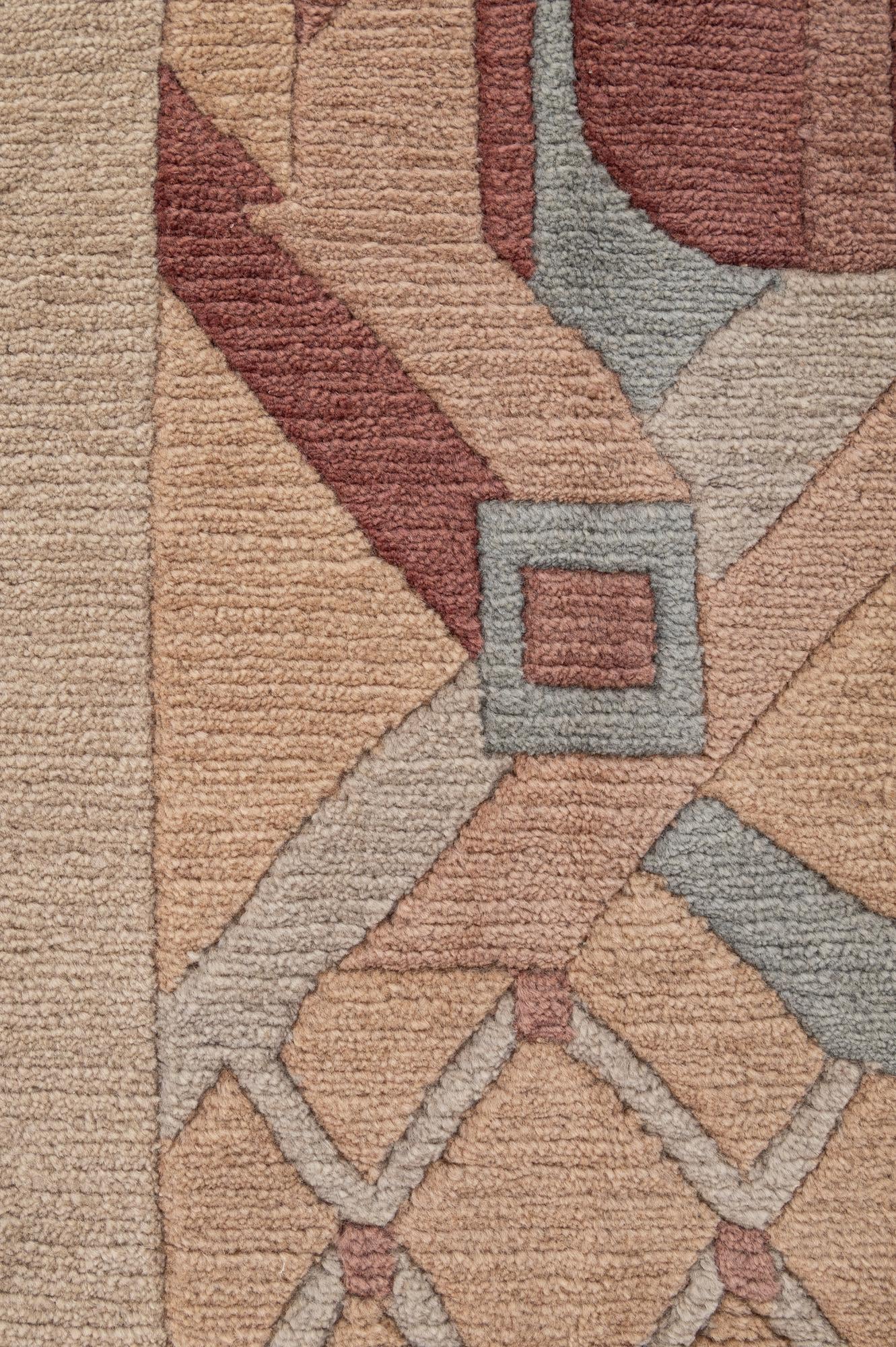 8' 4 x 11' 4 Hand Knotted Tibet Wool Rug