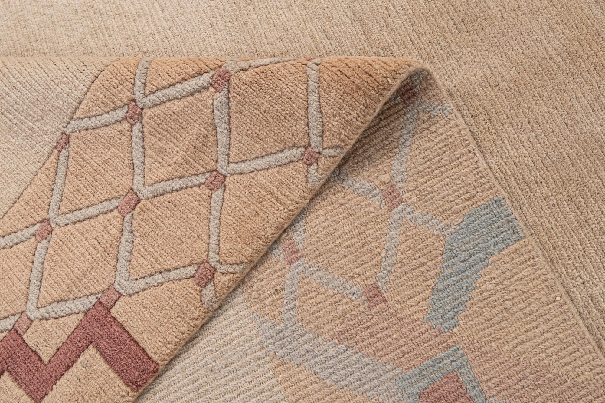8' 4 x 11' 4 Hand Knotted Tibet Wool Rug